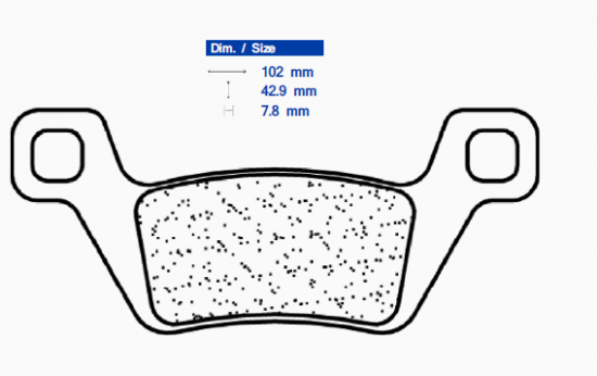 Brake pads CL BRAKES 1238 ATV1