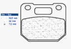 Brake pads CL BRAKES 1243 MX10