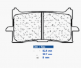 Brake pads CL BRAKES 1245 XBK5