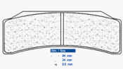 Brake pads CL BRAKES 1251 C60