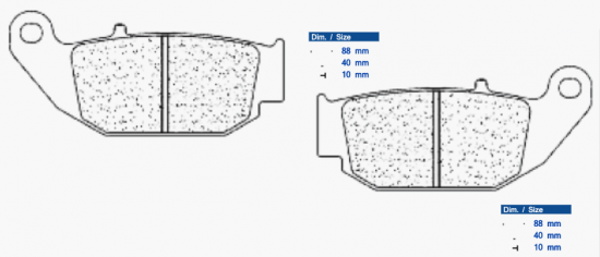 Brake pads CL BRAKES 1259 RX3