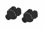 Footpeg adapters PUIG 6347N black