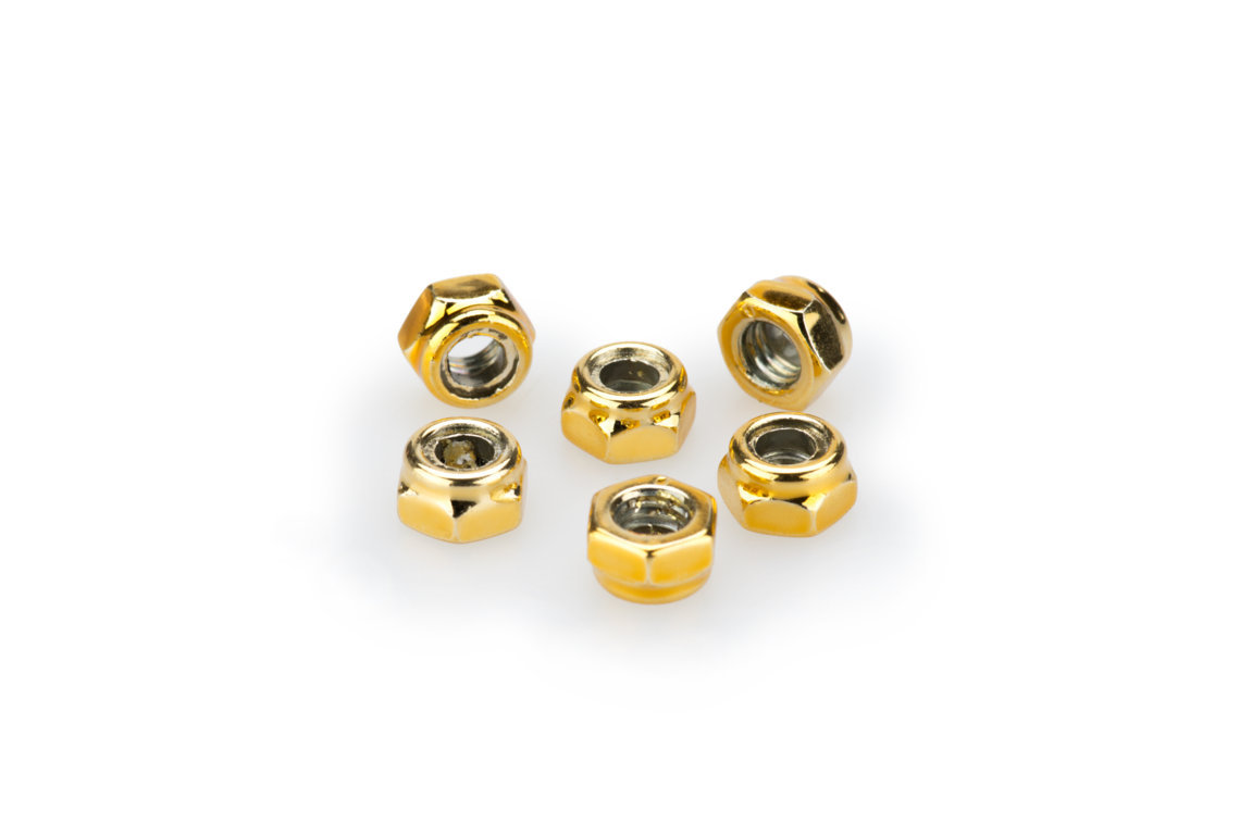 Nuts PUIG 0735G ANODIZED yellow M5 (6pcs)