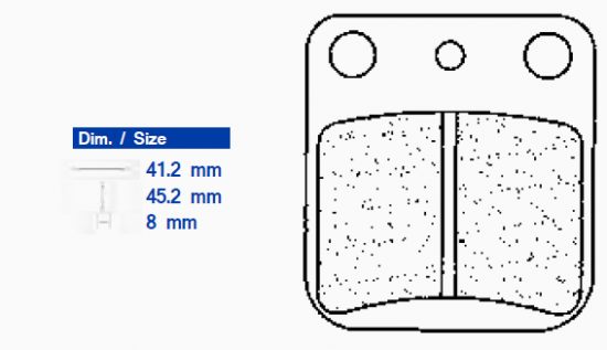 Brake pads CL BRAKES 2408 X59