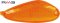 Indicator lens - left rear RMS orange E-mark