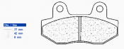 Brake pads CL BRAKES 2621 MX10