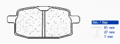 Brake pads CL BRAKES 2696 A3+