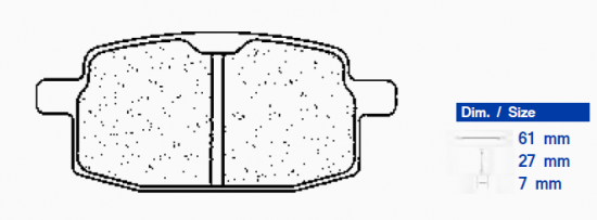 Brake pads CL BRAKES 2696 A3+