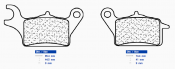 Brake pads CL BRAKES 3107 MSC