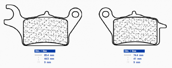 Brake pads CL BRAKES 3107 MSC