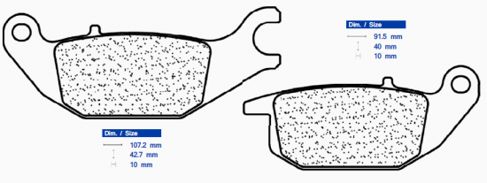 Brake pads CL BRAKES 3108 MSC