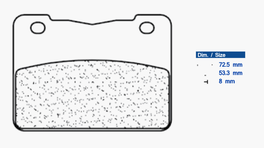 Brake pads CL BRAKES 3110 MSC