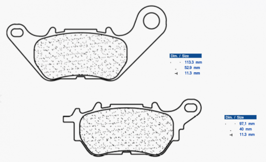 Brake pads CL BRAKES 3115 MSC