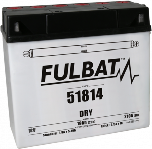 Conventional battery (incl.acid pack) FULBAT Acid pack included