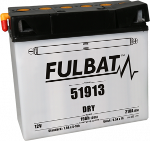 Conventional battery (incl.acid pack) FULBAT Acid pack included