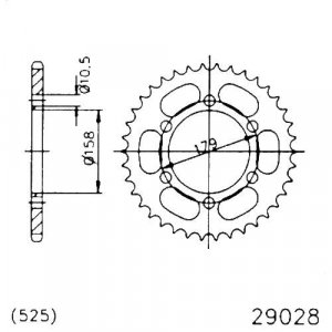 Rear sprocket JMT