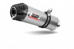 Silencer MIVV E.012.LX2C OVAL Stainless steel with carbon cap