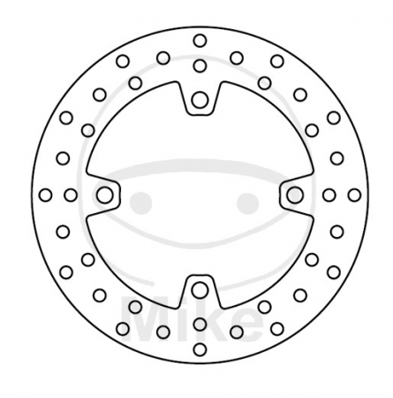 Brake disc LUCAS MST245 rear rigid