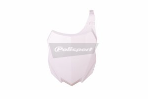 Number plate POLISPORT white