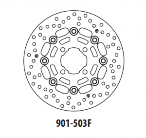 Brake disc GOLDFREN front 249 mm