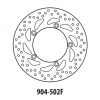 Brake disc GOLDFREN 904-502F front 260 mm