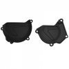 Clutch and ignition cover protector kit POLISPORT 90939 Black