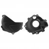 Clutch and ignition cover protector kit POLISPORT 90957 Black