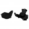 Clutch and ignition cover protector kit POLISPORT 90959 Black