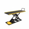 Motorcycle lift LV8 EN400GE.Y NANO 400 FLOOR VERSION with electro-hydraulic unit (black and yellow RAL 1021)