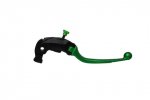 Adjustable folding lever ACCOSSATO aluminium, master cylinder green