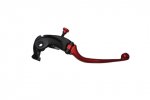 Adjustable folding lever ACCOSSATO aluminium, master cylinder red