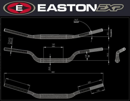 Handlebar EASTON EXP M 94 56 EXP