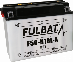 Conventional battery (incl.acid pack) FULBAT Acid pack included