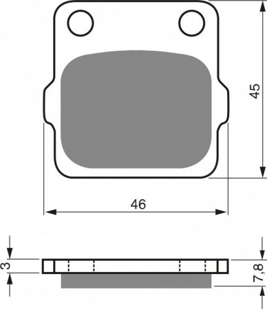 Brake pads GOLDFREN 007 S33 STREET REAR