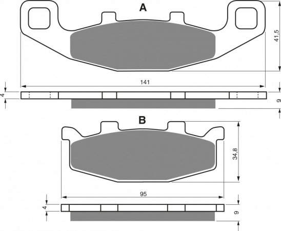 Brake pads GOLDFREN 013 S3