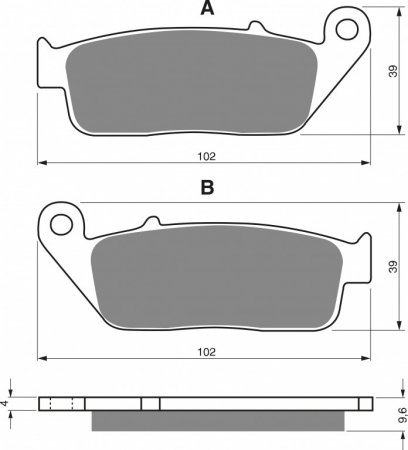 Brake pads GOLDFREN 014 AD  STREET