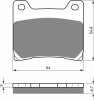 Brake pads GOLDFREN 015 S33 STREET REAR