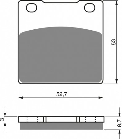 Brake pads GOLDFREN 016 S33 STREET REAR