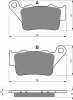 Brake pads GOLDFREN 023 S33 STREET REAR