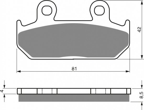 Brake pads GOLDFREN 025 K5