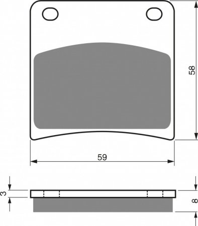 Brake pads GOLDFREN 027 S33 STREET FRONT