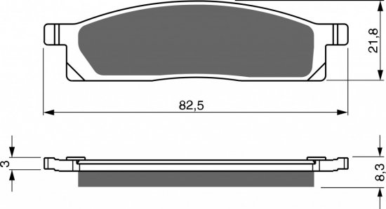 Brake pads GOLDFREN 034 K1