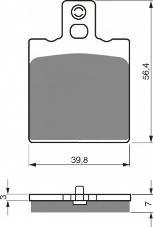 Brake pads GOLDFREN 038 K5