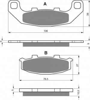 Brake pads GOLDFREN S3