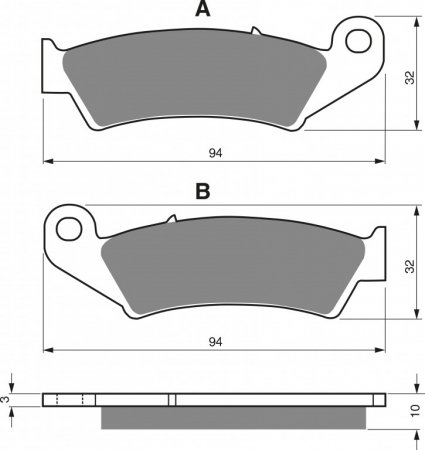 Brake pads GOLDFREN 052 S3