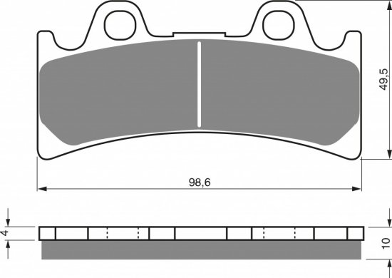 Brake pads GOLDFREN 054 S3