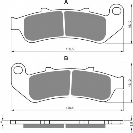 Brake pads GOLDFREN 055 AD  STREET