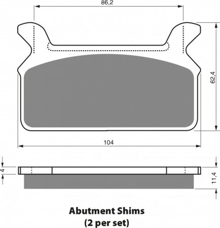 Brake pads GOLDFREN 063 AD