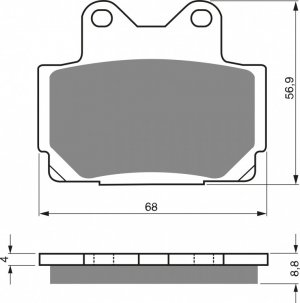 Brake pads GOLDFREN AD  STREET