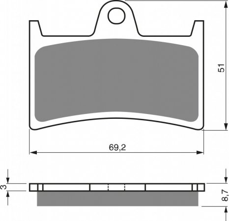 Brake pads GOLDFREN 070 AD  STREET